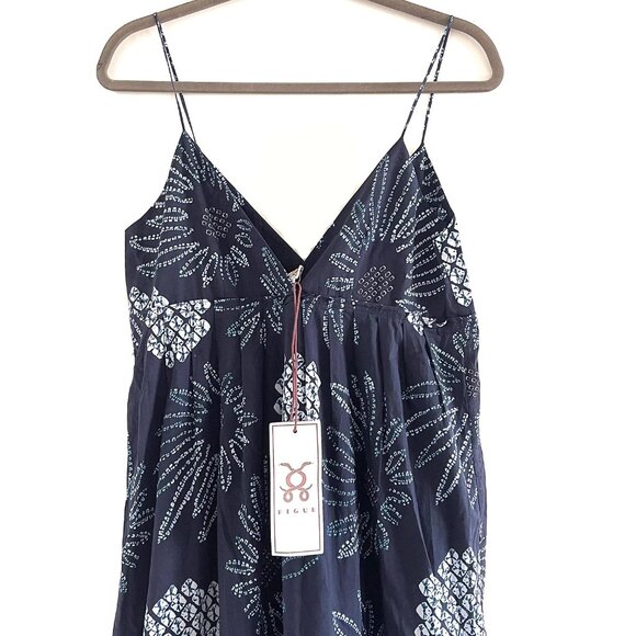 New Figue Julianne Maxi Dress in Daisy Midnight Navy Size S - Picture 4 of 11